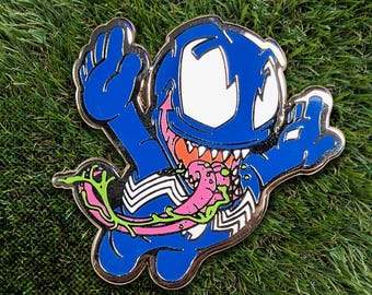 Super Venom Bro Golf Ball Marker: Hard Enamel Golfer Gift