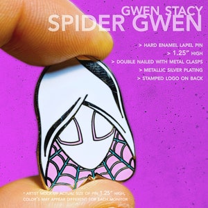 Spider Gwen / Gwen Stacy / Spider Woman Hat Pin Lapel Pin image 3