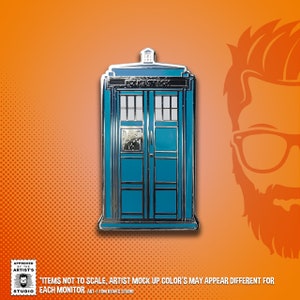 TARDIS / Dr. Who/ Allons-y / Doctor Who / Police Box / Hat Pin / Lapel Pin / Hard Enamel / Time Travel /  Pin / Lapel Geek Pin