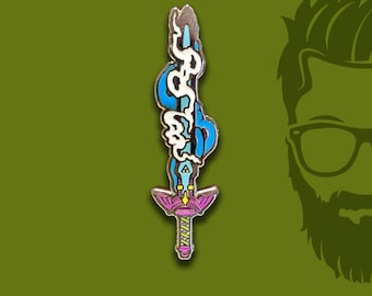 Master Sword / Fi / Sword / Dangerous to go alone / Legend of Zelda / Link / Hat Pin / Lapel Pin / Hard Enamel /  Pin