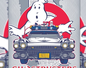 New Low Price Silk Screen Art Limited Edition Ghostbusters Alternate Movie Poster