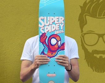 Skateboard Deck ft. Super Spidey Bro Varied Widths
