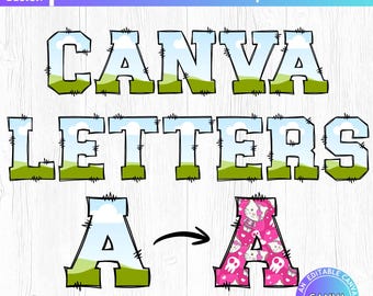 Skapa din egen Doodle Varsity-bokstav på Canva, dra och släpp, universitetsalfabet, sporttypsnitt png, Canva-ramdesign