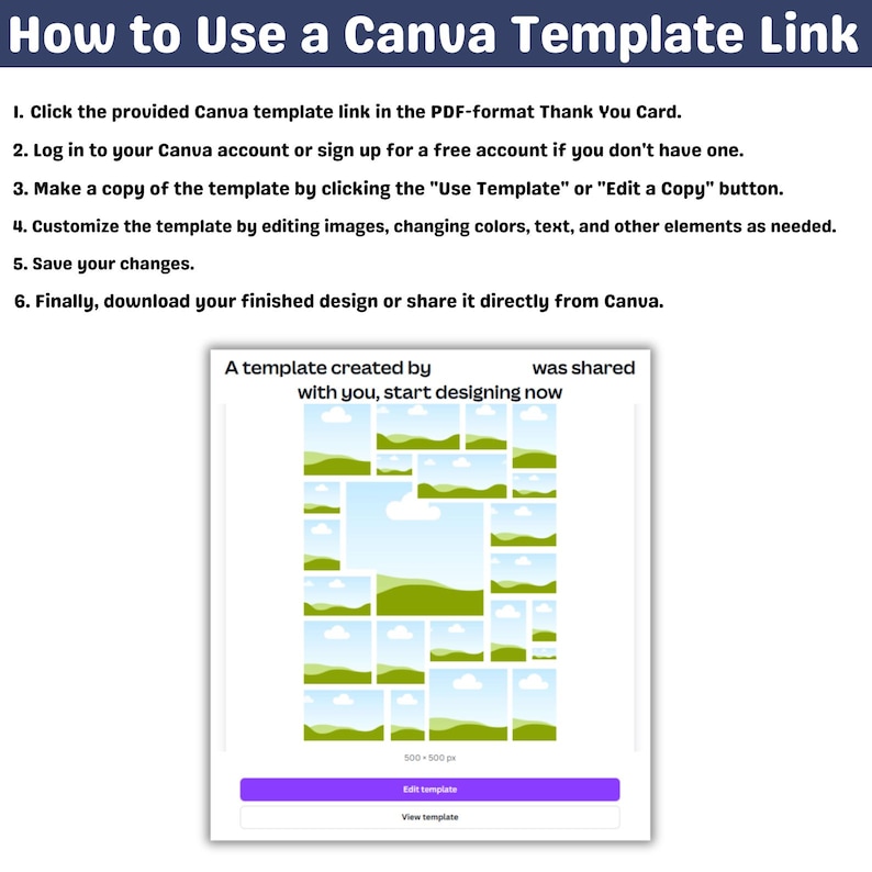 Photo Collage Editable Canva Frame Template, Picture Collage, Drag and ...