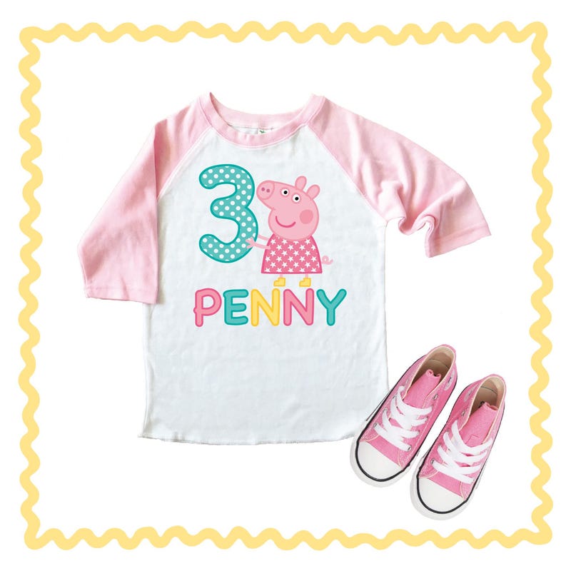 Peppa Pig Birthday Outfit - Etsy