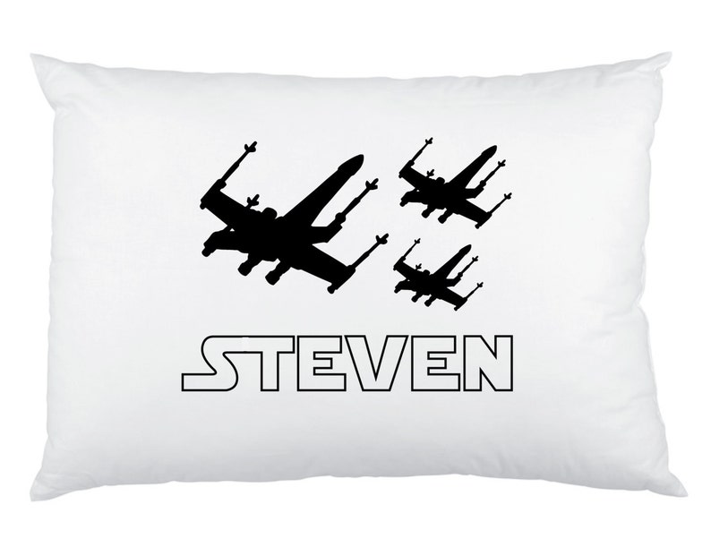 X Wing Fighter Pillowcase Star Wars Robot Pillow Sham Etsy