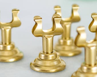 Classic GOLD Stainless Steel Table Card Holders - Escort Card Stands - Display Stands