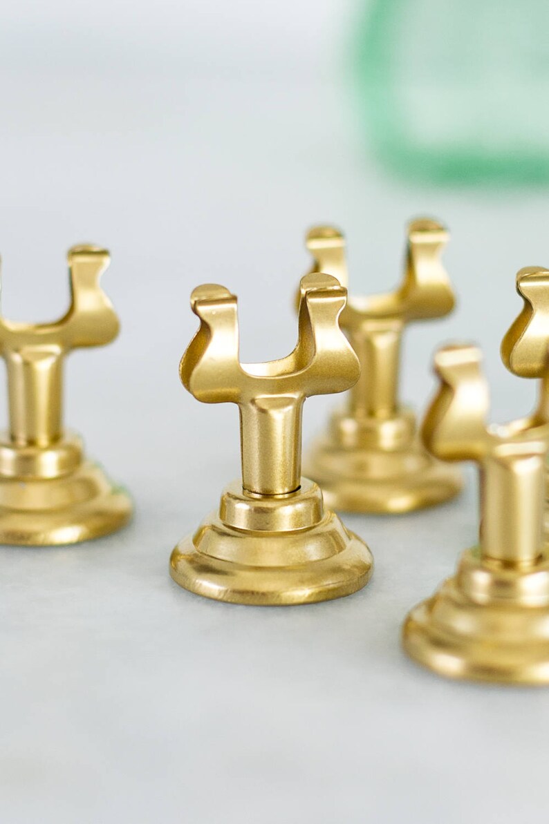 Classic GOLD Stainless Steel Table Card Holders Etsy