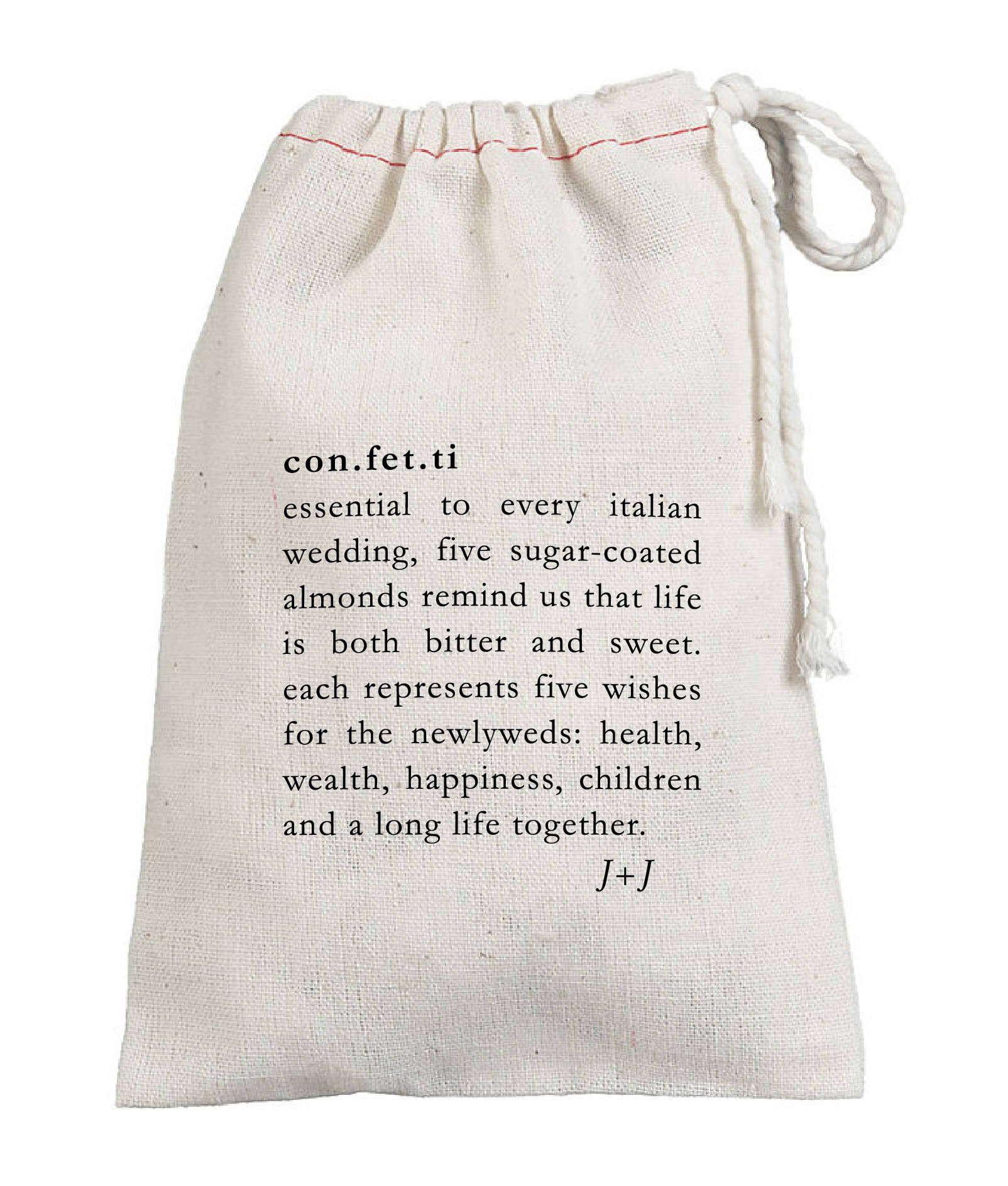 Jordan Almond Confetti Definition Wedding Favor Bags Cotton Etsy