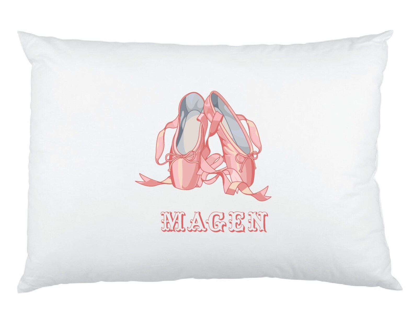 little ballerina custom printed children's pillow cases - birthday girl party favors - ballet shoes little ballerina custom printed children's pillow cases - birthday girl party favors - ballet shoes
