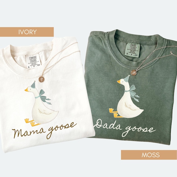 One Silly Goose 1st Birthday Matching Family Shirt, Mama Goose and Dada Goose Tees, First Birthday Outfit, Personalized First Birthday Tee