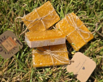 Handmade Honey Turmeric Soap: Oatmeal Goat Milk, Deep Cleansing