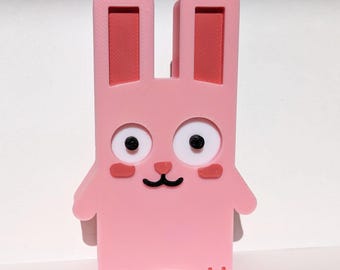 Pink Freezer Bunny Figurine – Sims Inspired 3D Printed Decor