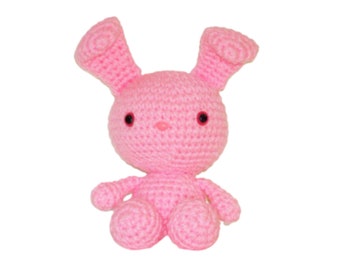 Light Pink Crochet Bunny - MADE TO ORDER