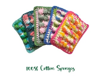 Cotton Crochet Unsponge - Eco Friendly Sponge in Your Choice of Color