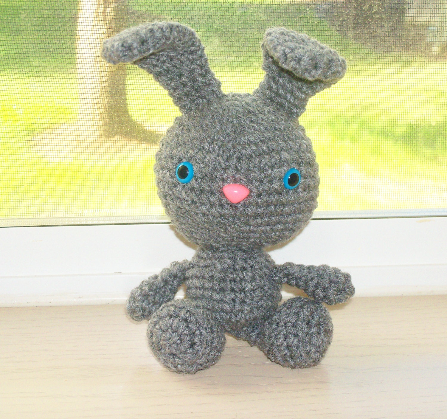 Sweet Bunny Light Gray Crochet Bunny Doll Finished Doll | Etsy