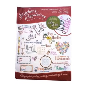 Aunt Martha's Hot Iron Transfers, Discontinued or Hard to Find Iron on Designs to Embroider or Paint, for Fabric, Linens, and Clothing SR12 Sew Crafty