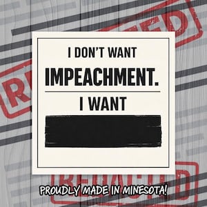Redacted Statement Sticker | Censored Document Humor | Minimalist Political Satire Vinyl (3" Inches)