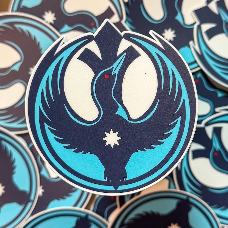 Minnesota Rebel Loon Sticker | MN Flag Protest Vinyl Decal image 9