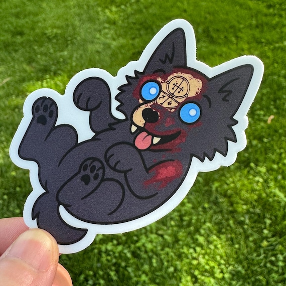 Puppy Mephisto Sticker • Diablo 4 Hellhound Gamer Vinyl