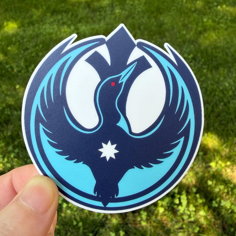 Minnesota Rebel Loon Sticker | MN Flag Protest Vinyl Decal v2 Inspired by OG