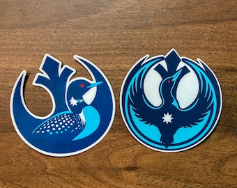 Minnesota Rebel Loon Sticker | MN Flag Protest Vinyl Decal