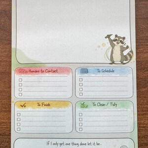Cheatsheetplanner voor uitvoerende functies | ADHD-vriendelijk dagelijks notitieblok | Neurodivergente taakorganisator afbeelding 4