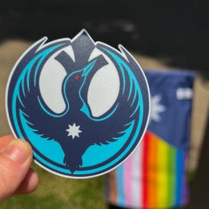Minnesota Rebel Loon Sticker | MN Flag Protest Vinyl Decal image 5