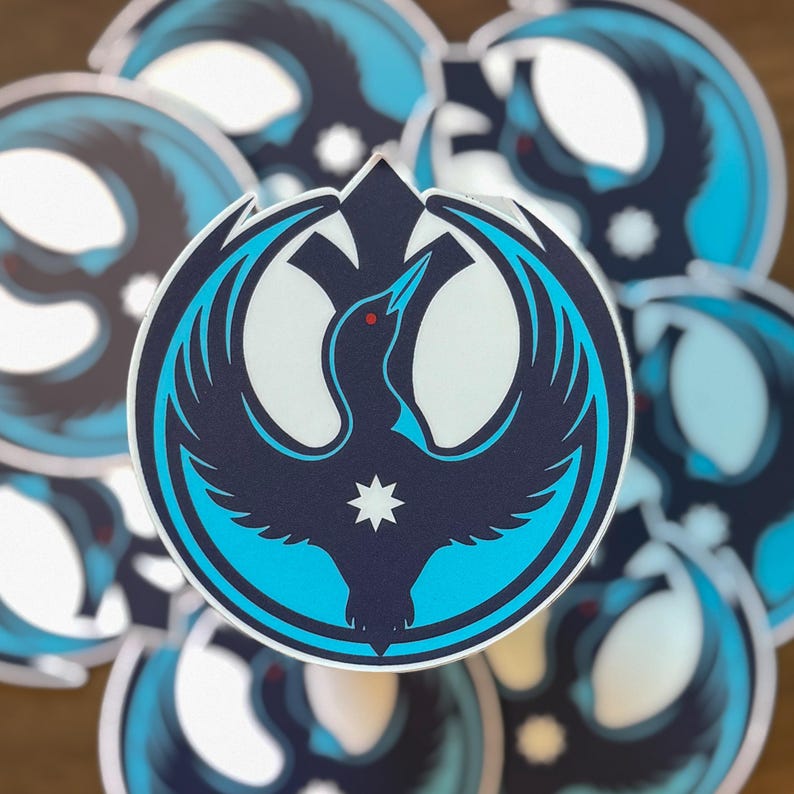 Minnesota Rebel Loon Sticker | MN Flag Protest Vinyl Decal image 4