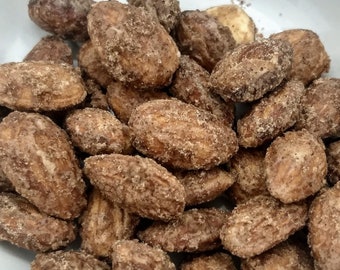 Maple Cinnamon Glazed Almonds 2.5 oz, crunchy, healthy snack, snack size package