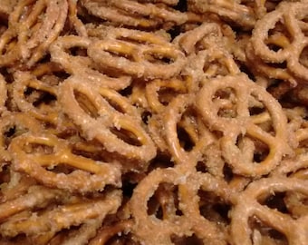 Maple Glazed Pretzels, crunchy, sweet and salty snack