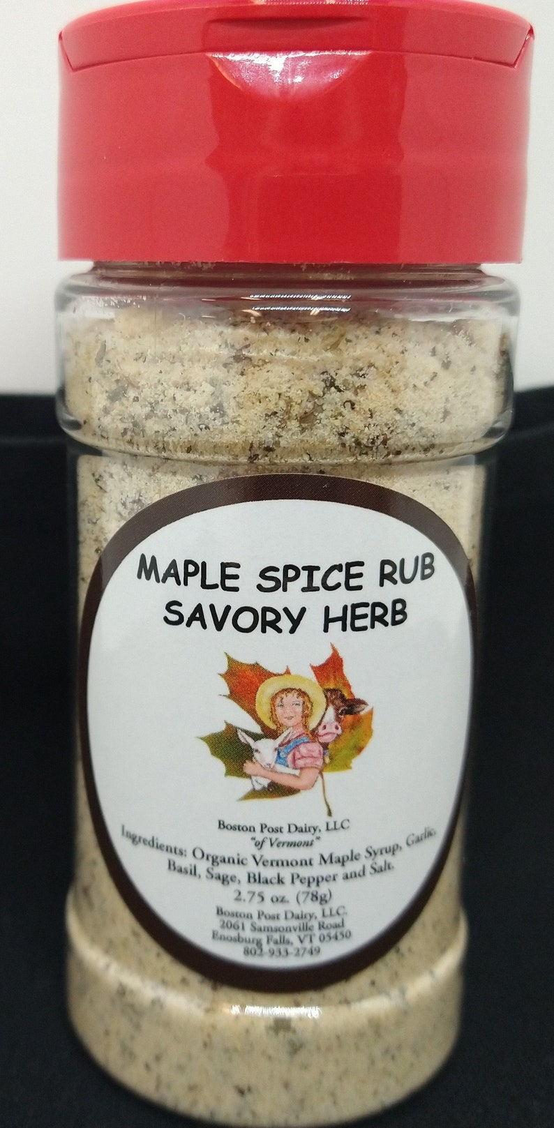 Maple Sugar Savory Herb Spice Rub shaker bottle 画像 1