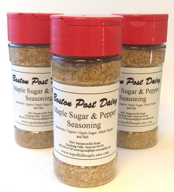 Maple Sugar Pepper Seasoning Spice Rub