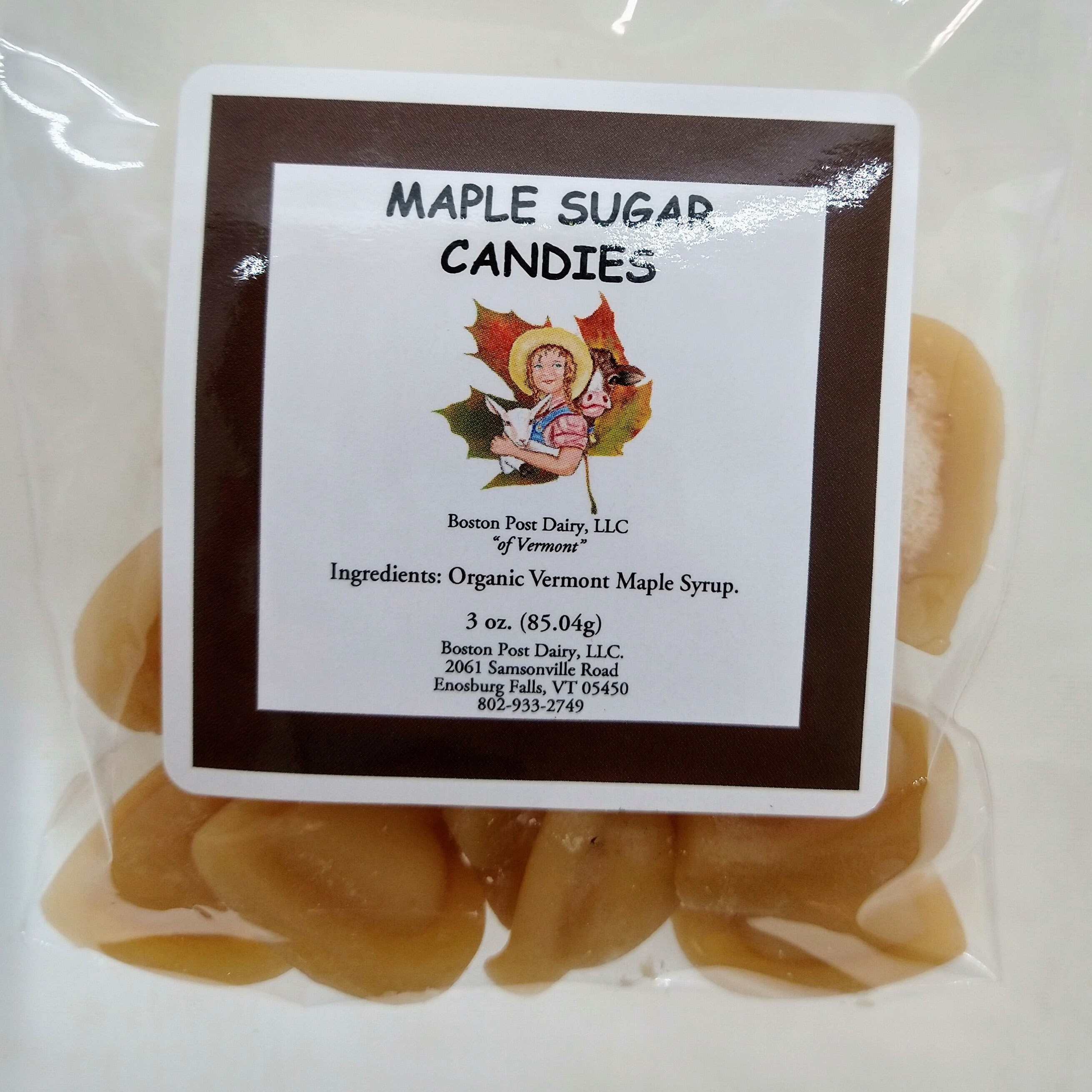 Maple Sugar Leaf Candies 3 Oz Package Etsy