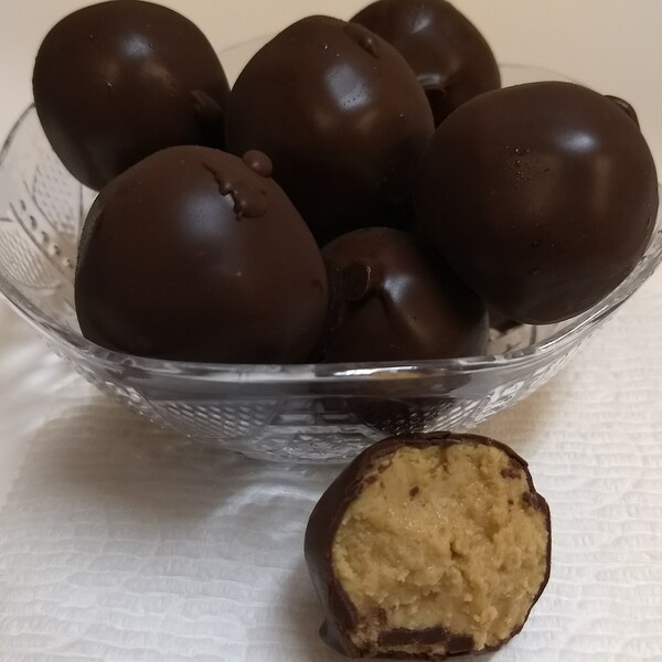 Peanut Butter Chocolates/ handdipped homemade chocolates, soft center