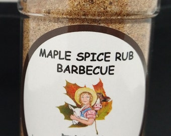 Maple Barbecue Spice Rub, grilling, chef gift, maple sugar rub