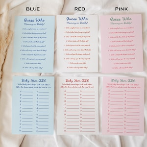 PRINTED + SHIPPED Italian Ciao Baby Shower Predictions and Advice Cards Games image 5