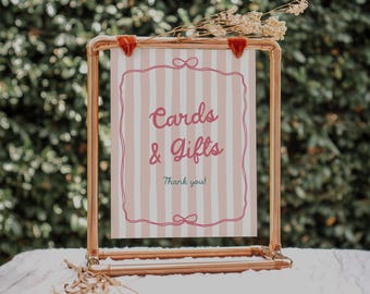 Ciao Bambina Baby Shower Cards and Gifts Sign - Italian Baby Shower Ciao Baby Sign | IT1