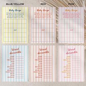PRINTED + SHIPPED Italian Ciao Baby Shower Predictions and Advice Cards Games image 4