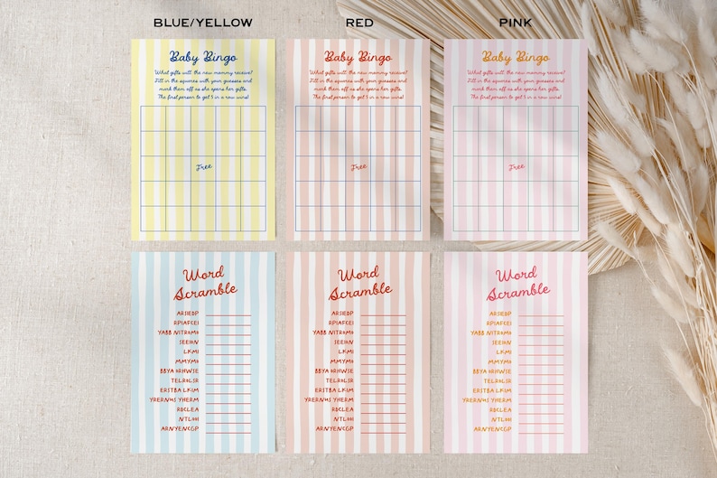 PRINTED + SHIPPED Italian Ciao Baby Shower Predictions and Advice Cards Games image 4