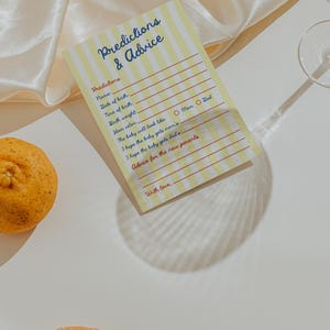 PRINTED + SHIPPED Italian Ciao Baby Shower Predictions and Advice Cards Games image 8