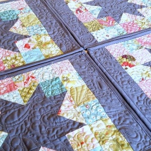 Scrappy Stars Placemats Pattern PDF Quilting Pattern Placemats Pattern Ready to Download image 3