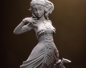 Unpainted Zelda from Tears of the Kingdom 1/8-1/6 garage kit fan made by Bulkamancers