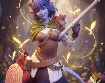 Unpainted Jester from Critical Role D&D 1/8-1/4 scale Painted/Unpainted Garage Kit Fanmade by Bulkamancers