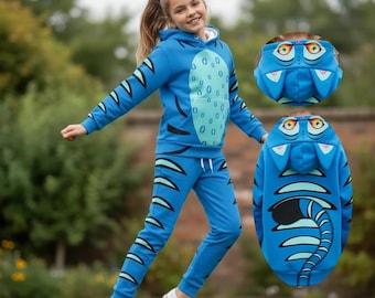 Sudadera con capucha de tigre cazador de demonios de Kpop para Halloween, sudadera con capucha con orejas de tigre para disfraz de Kpop, sudadera con capucha de cosplay de tigre de Derpy, regalo de disfraz de Halloween