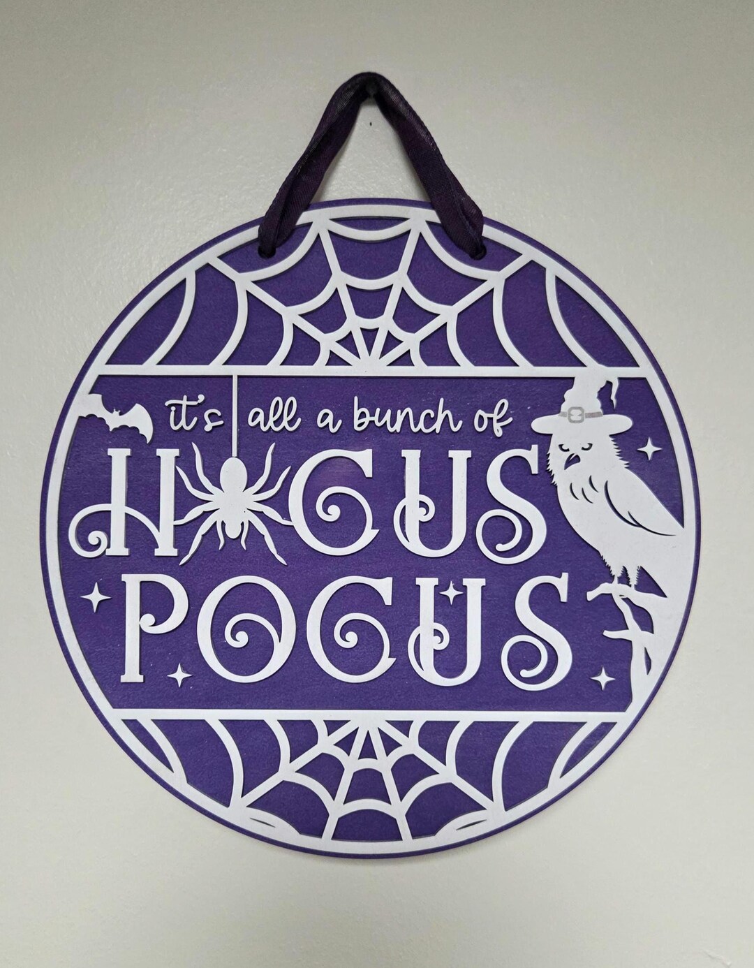 Hocus Pocus Door Hanger | Halloween Sign | Outdoor Wood Decor | Welcome ...