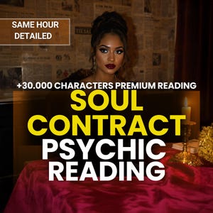 Soul Contract Psychic Reading | Personalized PDF with Medium Guidance | Future Love, Karma & Psychic Reading, Past Life and General Reading