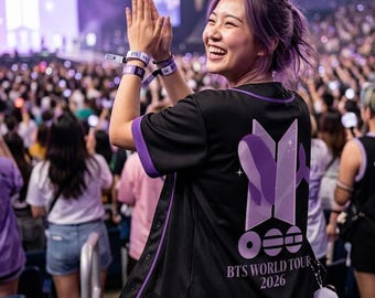 BTSワールドツアー2026ベースボールジャージ、BTSクジラ韓国シャツ、K-POPコンサートグッズ、防弾少年団ファンギフト、ARMY向けカスタムK-POPジャージ
