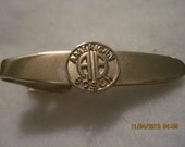 Antique BEAUTIFUL AMERICAN Bosch Gold Tie Clip Signed Made by Robbins Co. Attleboro 5590 Vintage Advertising,Men 39 s Wear,Men 39 s jewelry