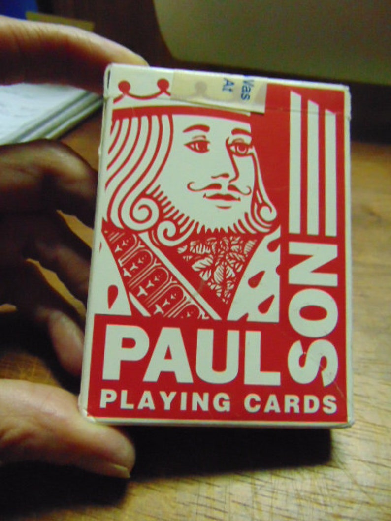 VINTAGE ExCellEnT Complete Set of PAUL /& SON actual Playing Cards wSealed Box from The Hard Rock Cafe. from 90/'s